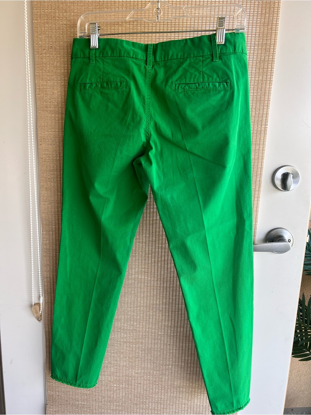 Nili Lotan Emerald Green High-Waist Cropped Pants Size 0 - Picture 5 of 17